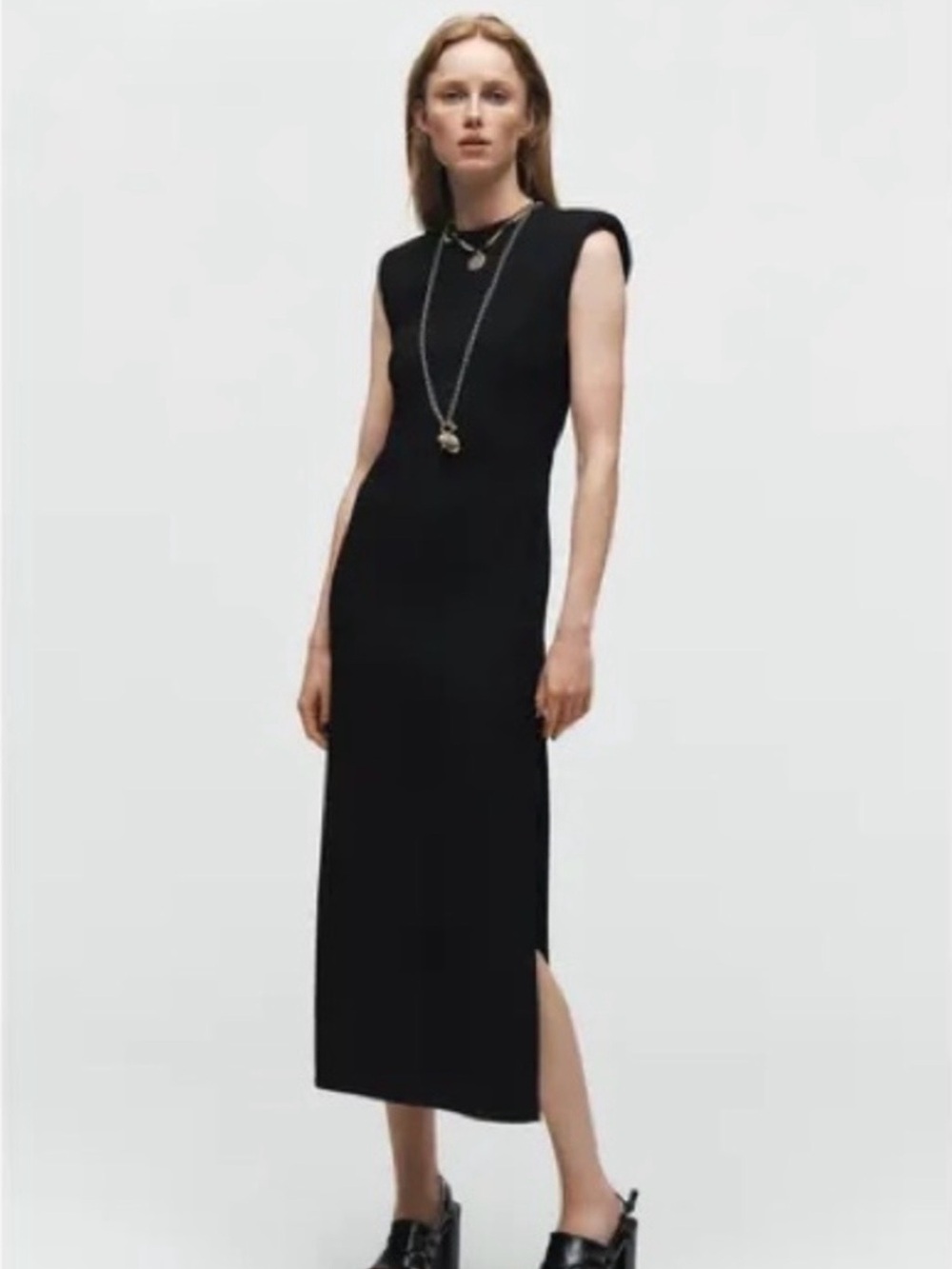Zara Shoulder Pad Dress